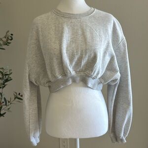 Zara cropped sweatshirt